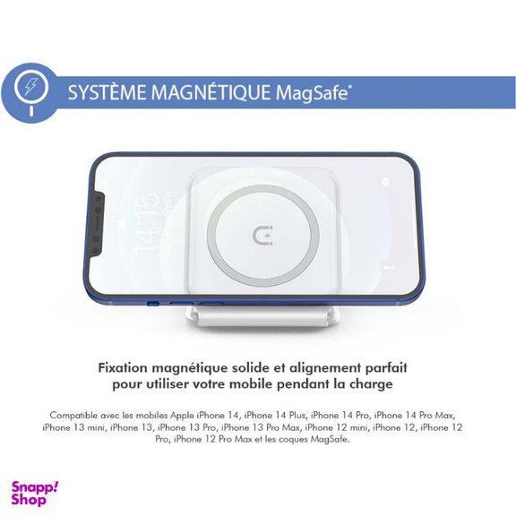 شارژر بی‌سیم 3 در 1 فورس (Force) مدل FPMSINDUC3EN1W MagSafe