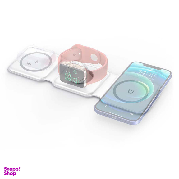 شارژر بی‌سیم 3 در 1 فورس (Force) مدل FPMSINDUC3EN1W MagSafe
