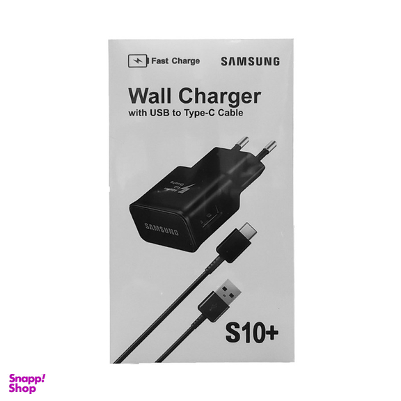 شارژر سامسونگ مدل EPTA20CBCQGCH S10 Series به همراه کابل Type-C