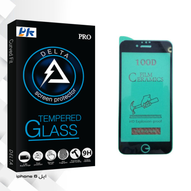 محافظ صفحه نمایش سرامیکی پی کی مدل Delta Glass مناسب برای گوشی موبایل اپل iPhone 6