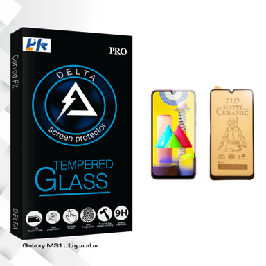 محافظ صفحه نمایش سرامیکی پی کی مدل Delta Glass مناسب برای گوشی موبایل سامسونگ Galaxy M31