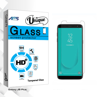 محافظ صفحه نمایش شیشه ای ای اف اس مدل Unique Glass مناسب برای گوشی موبایل سامسونگ Galaxy J8 Plus