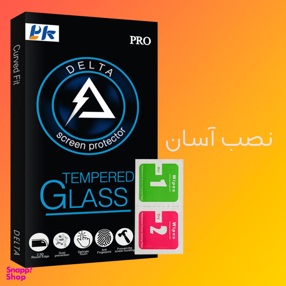محافظ صفحه نمایش سرامیکی پی کی مدل Delta Glass برای گوشی اپل iPhone 7 Plus