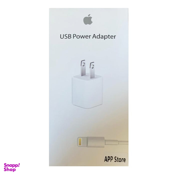 شارژر طرح اپل مدل 5W IPhone به همراه کابل شارژ