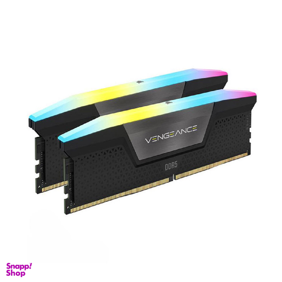 رم دسکتاپ کورسیر (Corsair) مدل Vengeance RGB DDR5 6200MHz ظرفیت 32 گیگابایت