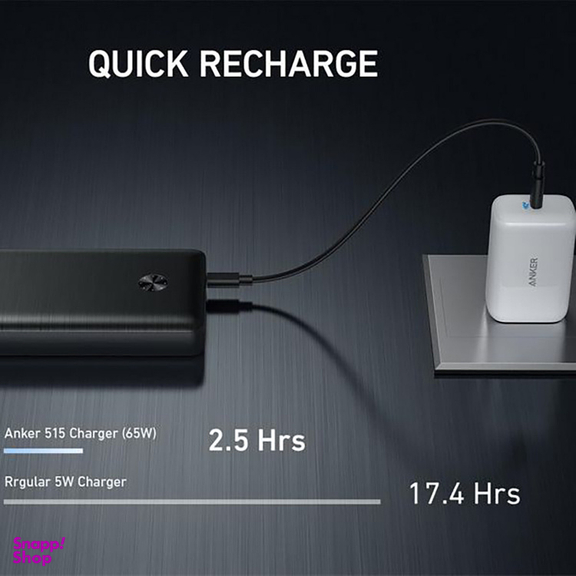 شارژر همراه انکر (Anker) مدل PowerCore III Elite A1291 ظرفیت 25600 میلی‌ آمپر ساعت