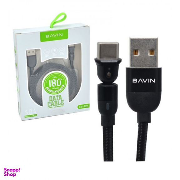 کابل تبدیل USB-A به USB-C باوین (Bavin) مدل CB-224 طول یک متر