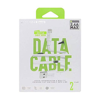 کابل تبدیل USB-A به لایتنینگ باوین (Bavin) مدل CB-130 طول 2 متر