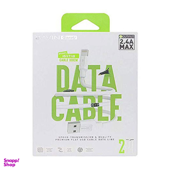 کابل تبدیل USB-A به لایتنینگ باوین (Bavin) مدل CB-130 طول 2 متر