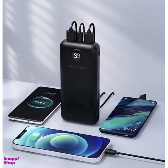 شارژر همراه راوپاور مدل RP-PB1205 ظرفیت 20000 میلی آمپر ساعت