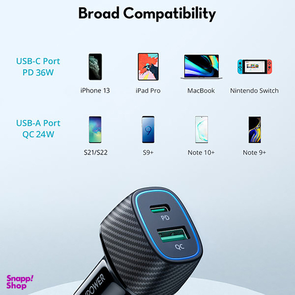 شارژر فندکی راو پاور (RAVPower) مدل RP-VC009