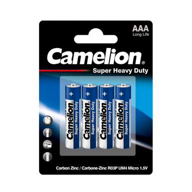 باتری نیم قلمی کملیون (Camelion) مدل Super Heavy Duty 4+2R03PBS-BP