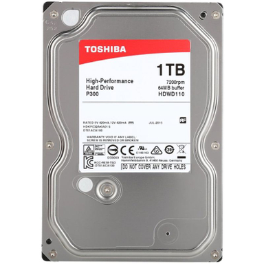 هارد اینترنال توشیبا (Toshiba) مدل P300 HDWD110 ظرفیت 1 ترابایت