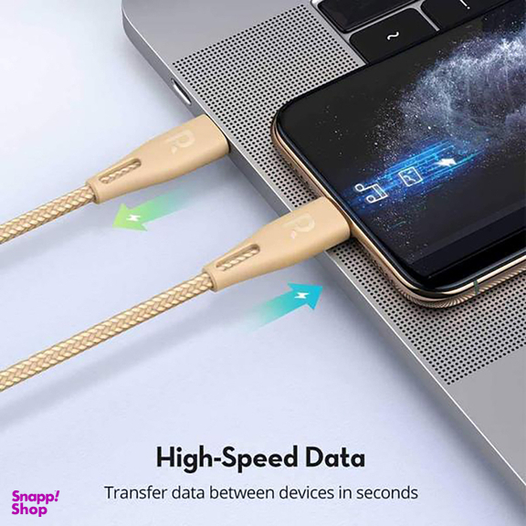 کابل تبدیل USB-C به لایتنینگ راو پاور (Rav Power) مدل RP-CB1018 طول 2 متر