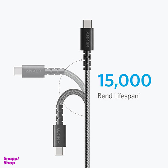 کابل تبدیل USB-A به USB-C انکر مدل A8023 Powerline Select Plus طول 1.8 متر