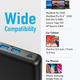شارژر همراه انکر (Anker) مدل A1284 ظرفیت 20000 میلی آمپر ساعت