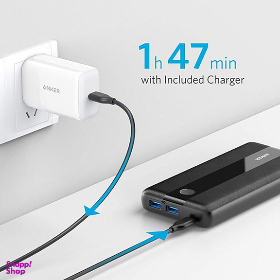 شارژر همراه انکر (Anker) مدل A1284 ظرفیت 20000 میلی آمپر ساعت