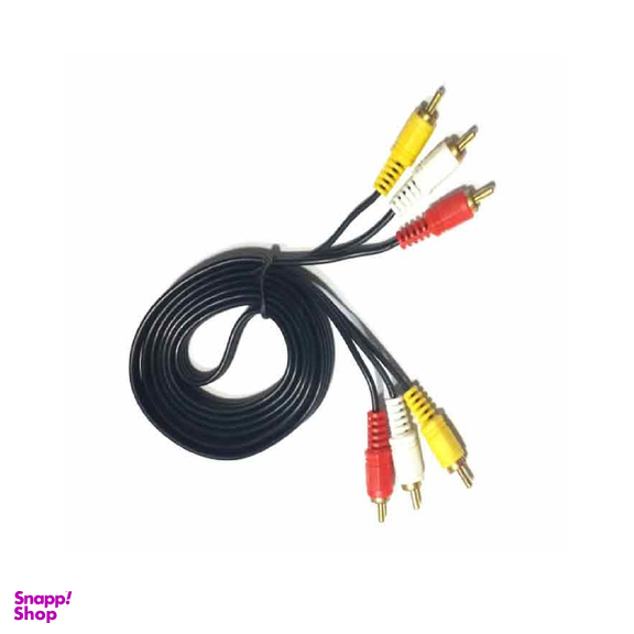 کابل 1.5 متری 3 به 3 صدا و تصویر (RCA) دی نت (D-NET) طول 1.5 متر