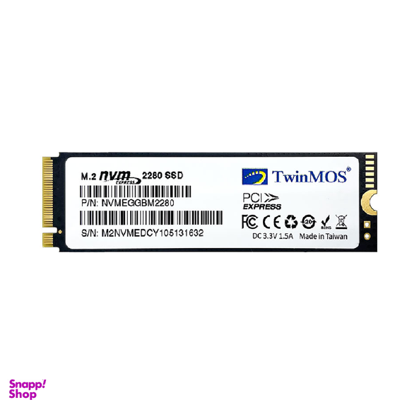 حافظه SSD اینترنال توین موس (TwinMOS) مدل AlphaPro M.2 NVME ظرفیت 1 ترابایت