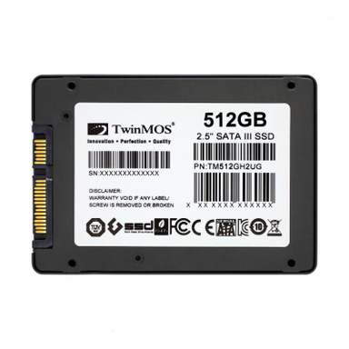 حافظه SSD اینترنال توین موس (TwinMOS) مدل H2 Ultra ظرفیت 512 گیگابایت