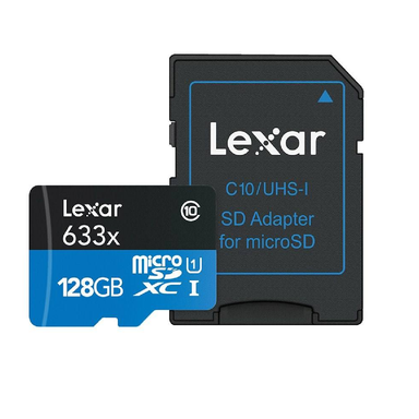مموری کارت لکسار (Lexar) مدل Blue High-PerFormance 633X همراه با آداپتور ظرفیت 32 گیگابایت
