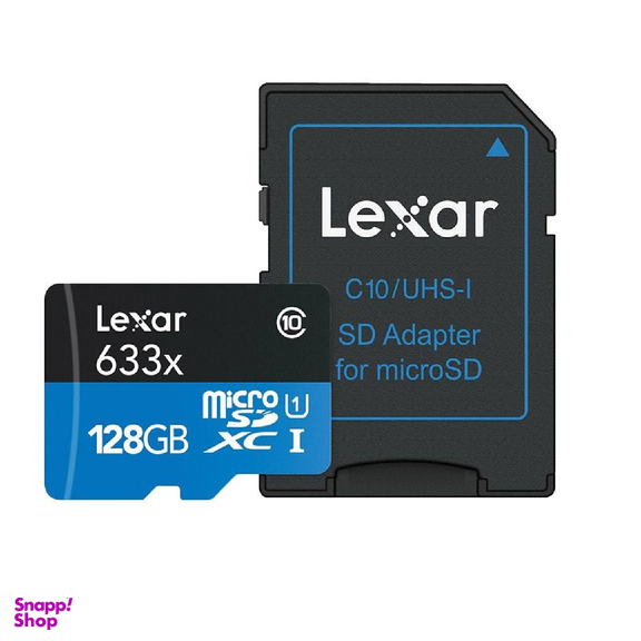 مموری کارت لکسار (Lexar) مدل Blue High-PerFormance 633X همراه با آداپتور ظرفیت 32 گیگابایت