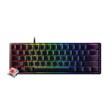 کیبورد گیمینگ سیمی ریزر (Razer) مدل Huntsman Mini با سوییچ قرمز