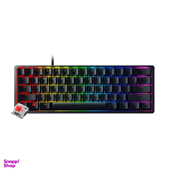 کیبورد گیمینگ سیمی ریزر (Razer) مدل Huntsman Mini با سوییچ قرمز