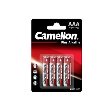 باتری نیم قلمی کملیون (Camelion) مدل Plus Alkaline LR03-BP4