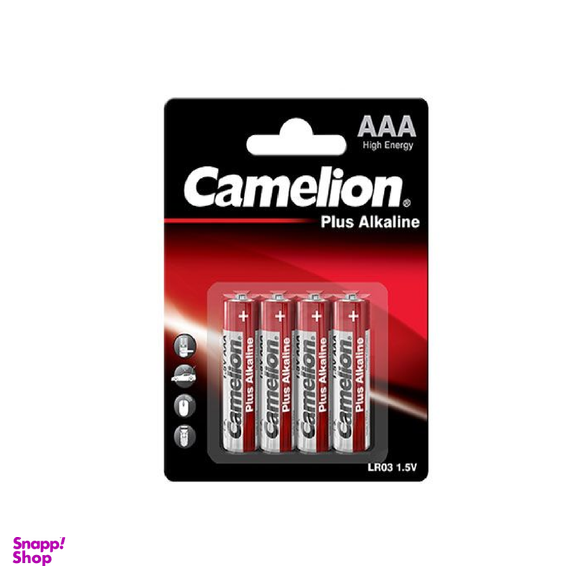 باتری نیم قلمی کملیون (Camelion) مدل Plus Alkaline LR03-BP4