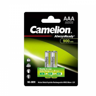 باتری نیم قلمی قابل شارژ کملیون (Camelion) ظرفیت 900 میلی آمپر ساعت