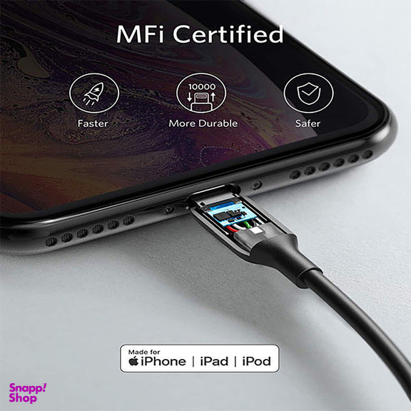 کابل تبدیل USB-A به لایتنینگ انکر (Anker) مدل A8813H11 طول 1٫8 متر