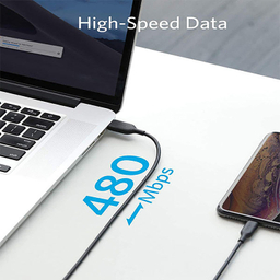 کابل تبدیل USB-A به لایتنینگ انکر (Anker) مدل A8813H11 طول 1٫8 متر