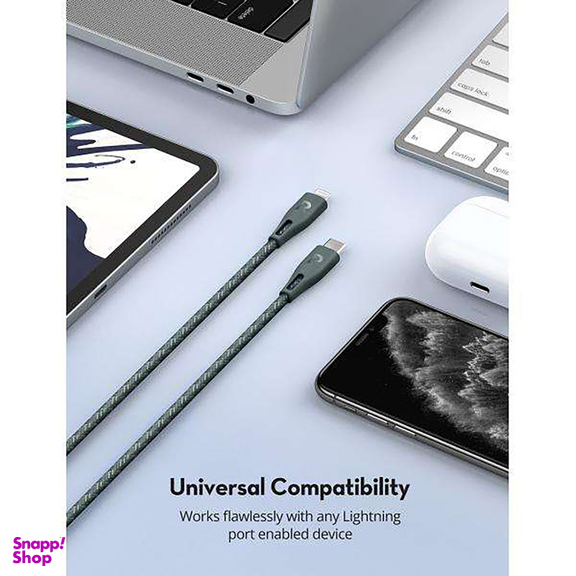 کابل تبدیل USB-C به لایتنینگ راوپاور (Rav Power) مدل RP-CB1017 طول 1٫2 متر