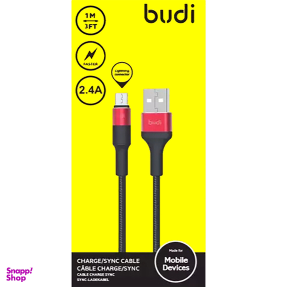 کابل شارژ USB به Micro بودی (Budi) مدل Power Line طول 1 متر