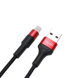 کابل شارژ USB به Lightning بودی (Budi) مدل Power Line طول 1 متر