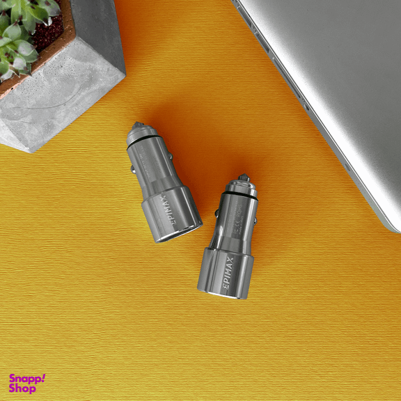 شارژر فندکی اپی مکس مدل EU-25 به همراه کابل تبدیل USB به microUSB مدل EC-07