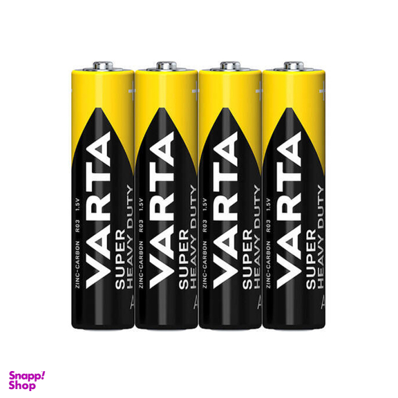 باتری نیم قلمی وارتا (Varta) مدل Super Heavy Duty بسته 4 عددی