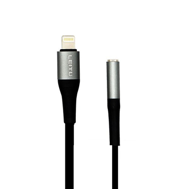 کابل تبدیل لایتنینگ به جک 3٫5 میلی متری لیتو (Leitu) مدل LA - 2 طول 0٫1 متر