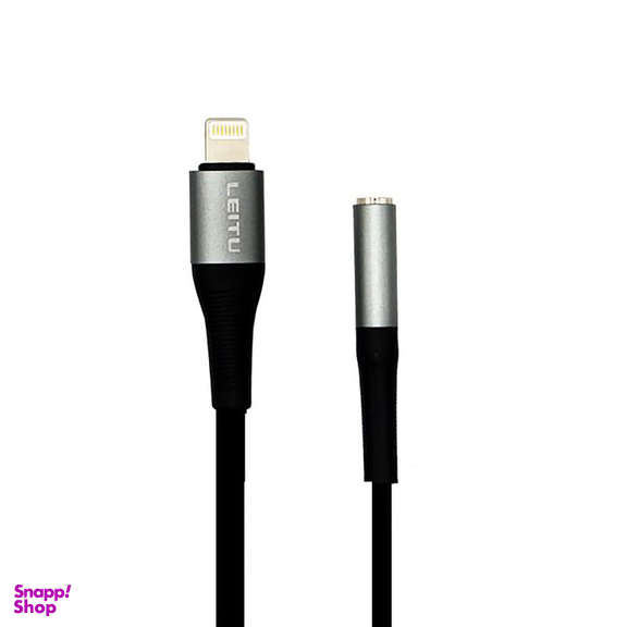 کابل تبدیل لایتنینگ به جک 3٫5 میلی متری لیتو (Leitu) مدل LA - 2 طول 0٫1 متر