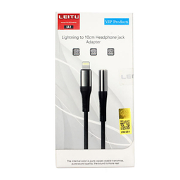 کابل تبدیل لایتنینگ به جک 3٫5 میلی متری لیتو (Leitu) مدل LA - 2 طول 0٫1 متر