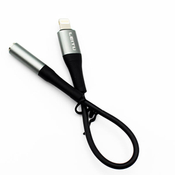 کابل تبدیل لایتنینگ به جک 3٫5 میلی متری لیتو (Leitu) مدل LA - 2 طول 0٫1 متر