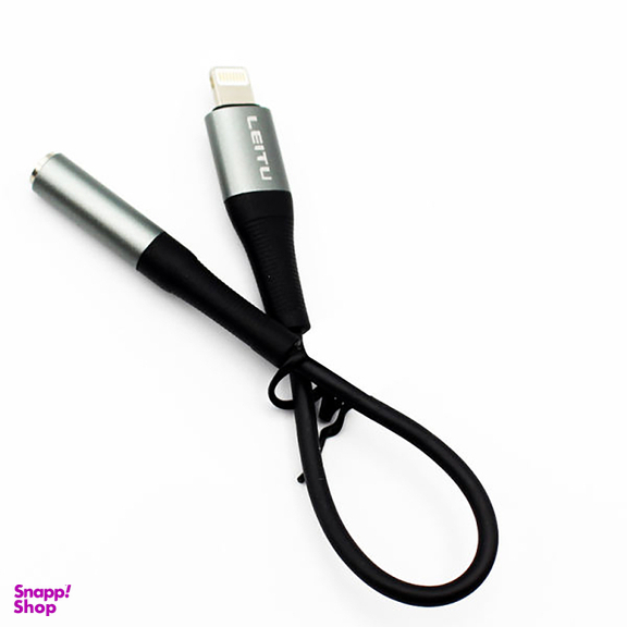 کابل تبدیل لایتنینگ به جک 3٫5 میلی متری لیتو (Leitu) مدل LA - 2 طول 0٫1 متر