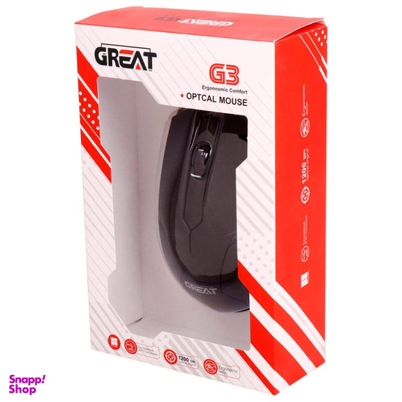 موس سیم دار گریت (Great) مدل GR-M320