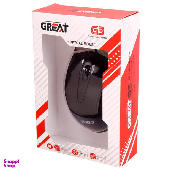 موس سیم دار گریت (Great) مدل GR-M340