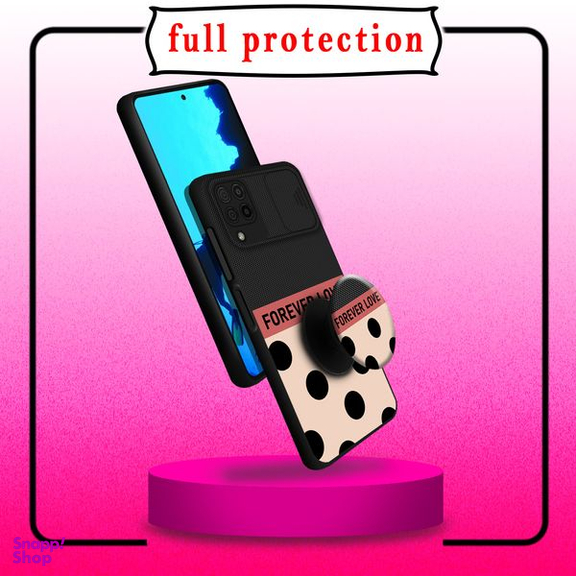 کاور کینگ پاور مدل Forever Love مناسب گوشی موبایل سامسونگ Galaxy A22 4G + پایه نگهدارنده