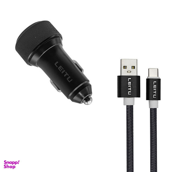 شارژر فندکی لیتو مدل LC-C18 به همراه کابل تبدیل USB-C