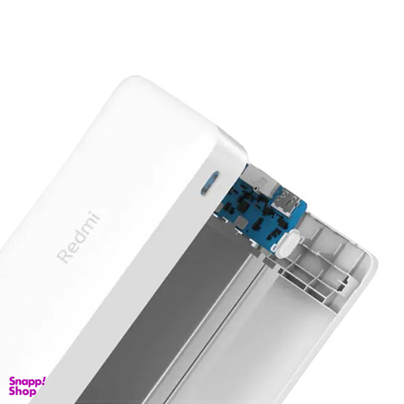 پاوربانک شیائومی مدل Redmi PB200LZM ظرفیت 20000 میلی آمپرساعت به همراه کابل تبدیل microUSB