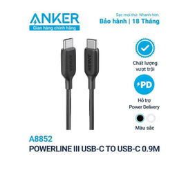 کابل تبدیل انکر (Anker) Powerline III A8852 Type-C To Type-C