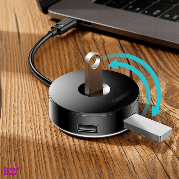 هاب USB3 چهار پورت مدل دایره‌ای